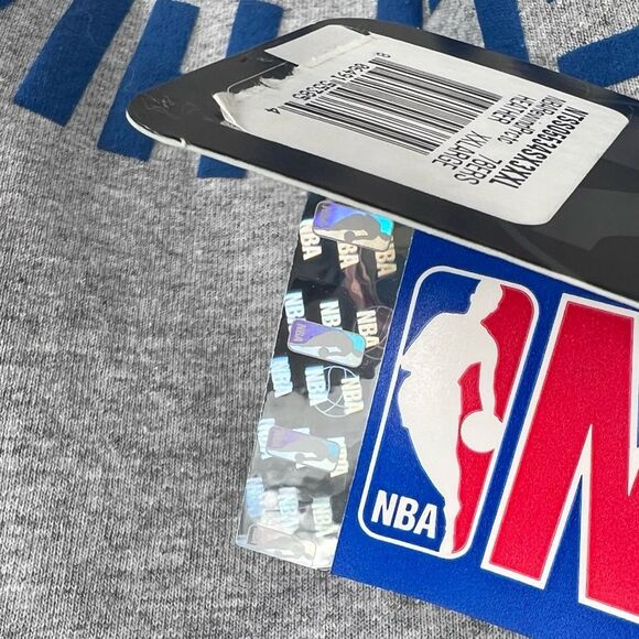 2002 Nike NBA Philadelphia 76ers Vintage Grey & Blue Sports T-Shirt Size XXL - Picture 7 of 12